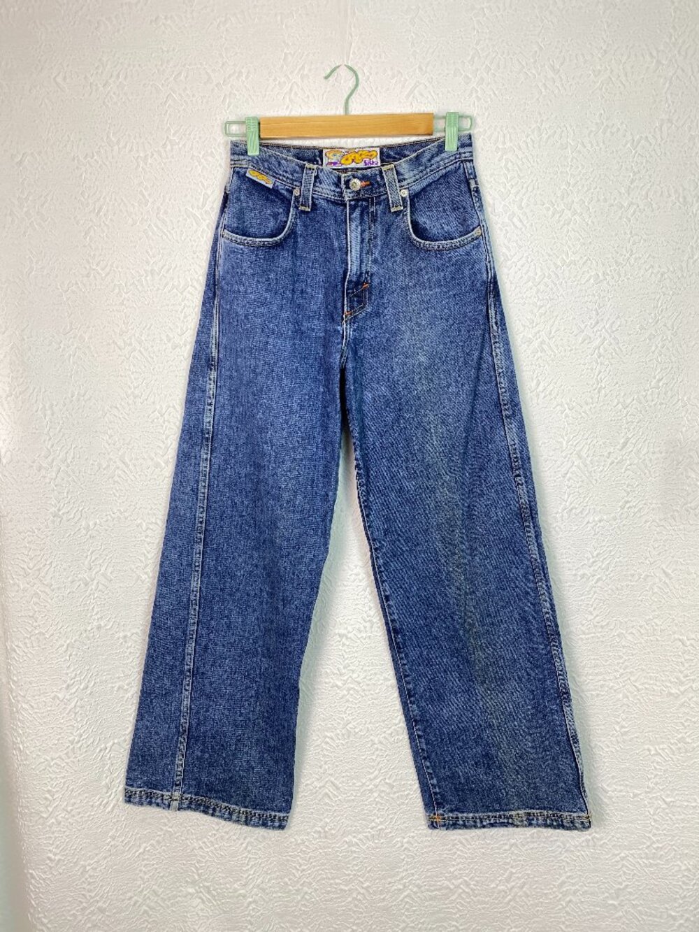 JNCO Sista Wide Leg Jeans Size 7 USA Vintage Y2K S1030 Blue Denim